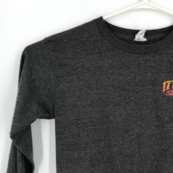 VINTAGE 17th Street Surf Shop Shirt Youth Boys Medium Gray Long Sleeve Pullover - Picture 9 of 16